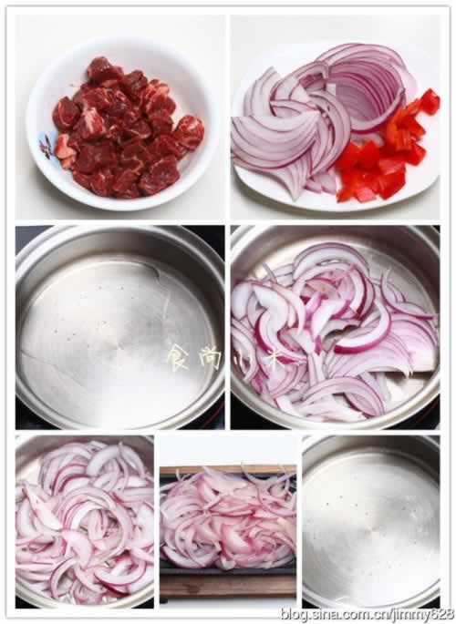 铁板黑椒牛肉粒的做法