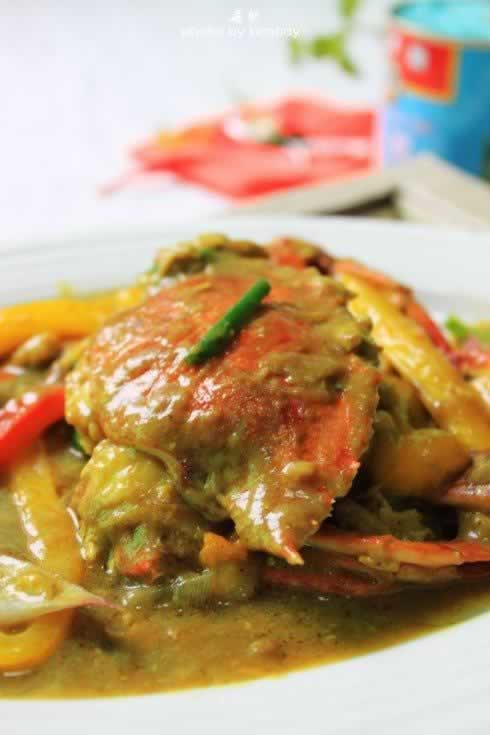 椰浆咖喱蟹的做法