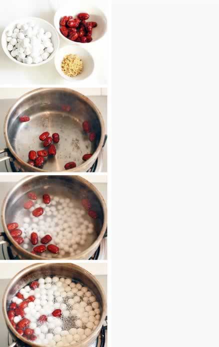 桂花红枣小圆子的做法