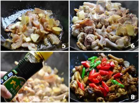 农家炒鸡的做法