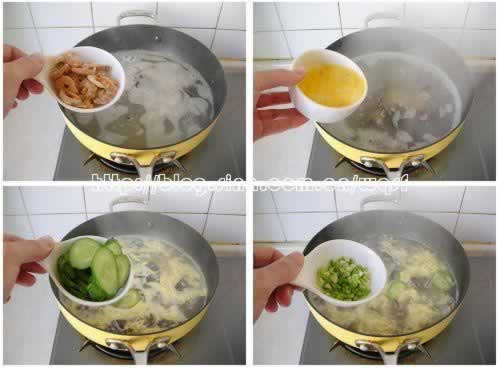 木耳蛋花鸡汤的做法