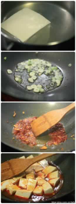 香辣芡汁豆腐的做法