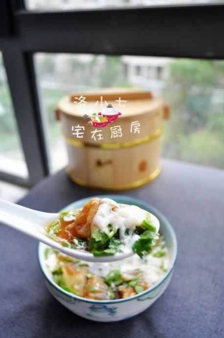 自制鸡汤油条豆腐脑的做法