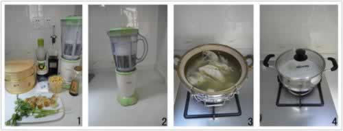 自制鸡汤油条豆腐脑的做法