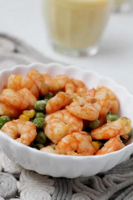 翡翠虾仁的做法