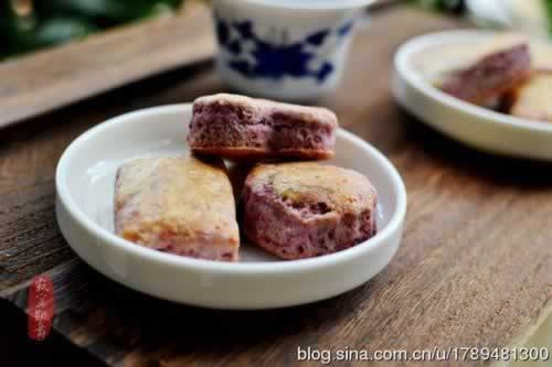 椰香紫薯司康的做法