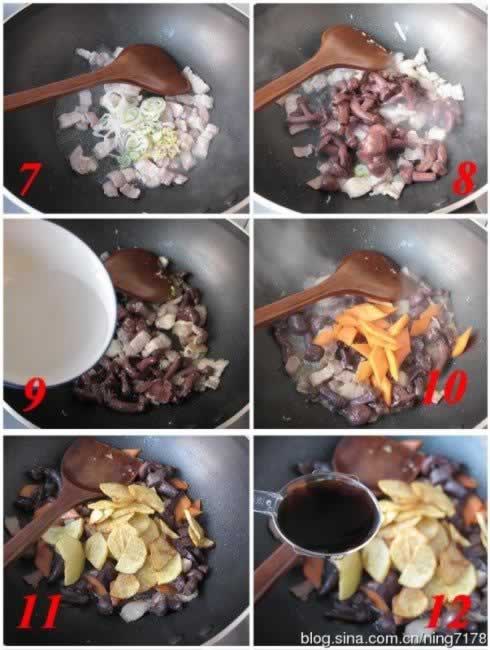 红蘑炒土豆片的做法