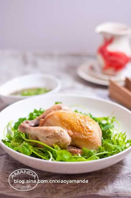 葱姜盐焗童子鸡的做法