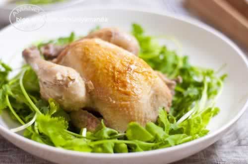 葱姜盐焗童子鸡的做法