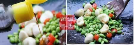 菱角毛豆米的做法