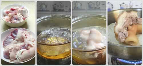 凉拌沙姜猪蹄的做法