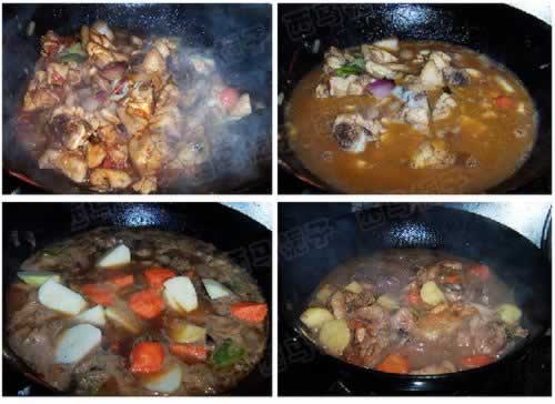 番茄鸡腿炖土豆的做法