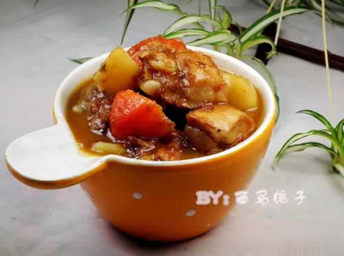番茄鸡腿炖土豆的做法