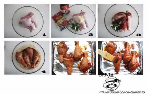 叉烧鸡腿的做法