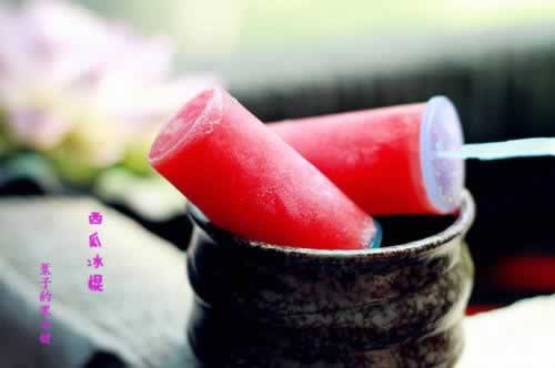 西瓜冰棍的做法