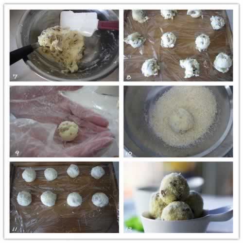 朗姆葡萄干风味芝士球的做法