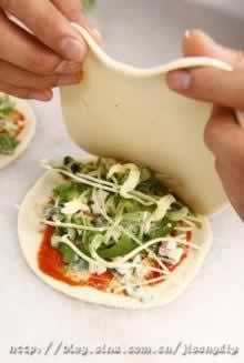 小野菜面包的做法