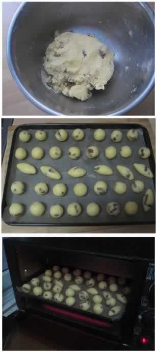 葡萄干椰蓉球的做法