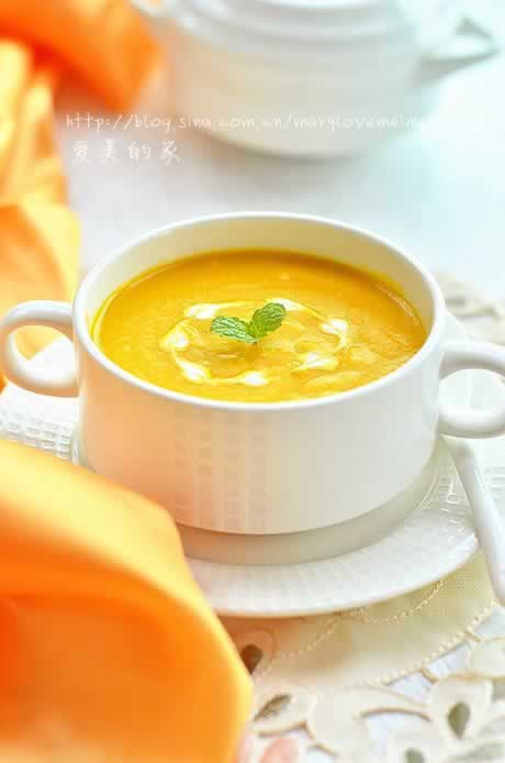 南瓜鲜蔬浓汤的做法