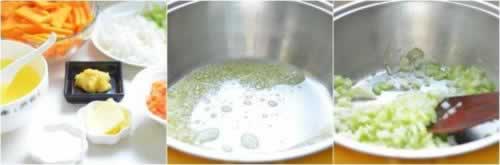 南瓜鲜蔬浓汤的做法