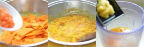 南瓜鲜蔬浓汤的做法