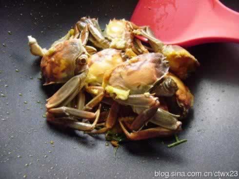 面拖蟹的做法