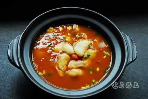 茄汁菱角汤的做法