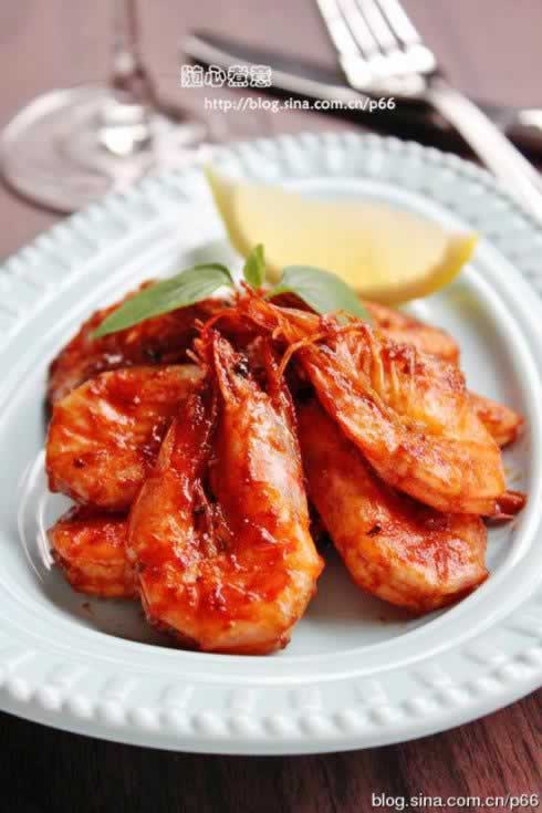 柠檬甜辣虾的做法