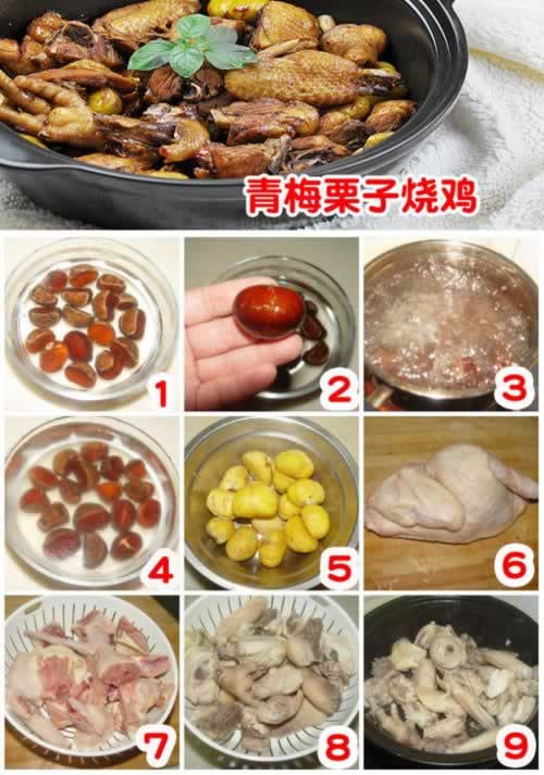 青梅栗子鸡的做法