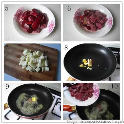 黄油黑胡椒苹果牛肉粒的做法,怎么做,如何做,图解详细步骤的做法图解