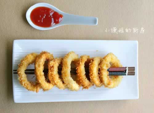 黄金鱿鱼圈的做法