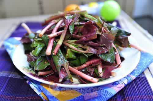 凉拌鱼腥草叶的做法