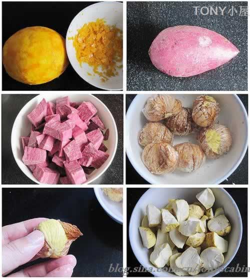 紫薯栗子面包的做法