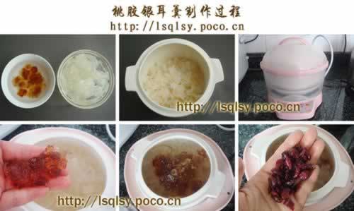 桃胶银耳羹的做法
