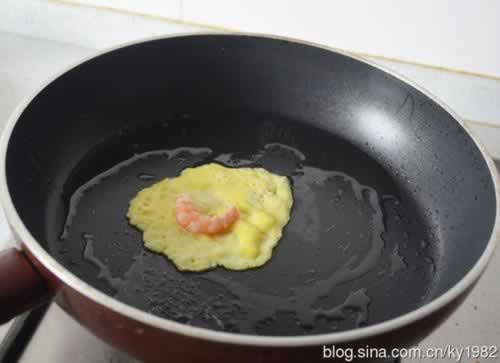 虾仁蛋饺的做法