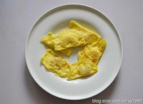 虾仁蛋饺的做法