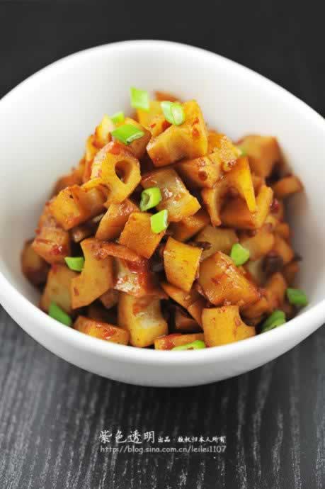 香辣藕丁的做法
