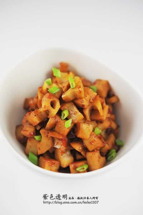 香辣藕丁的做法