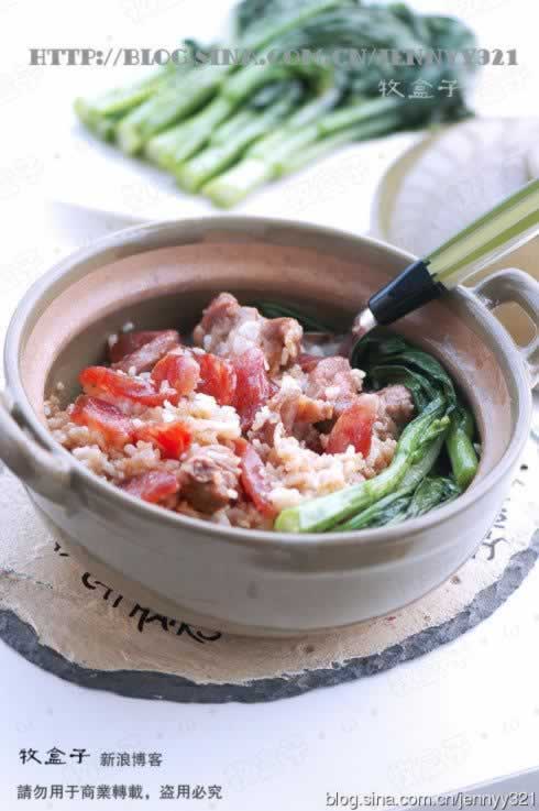 腊味排骨双拼煲仔饭的做法