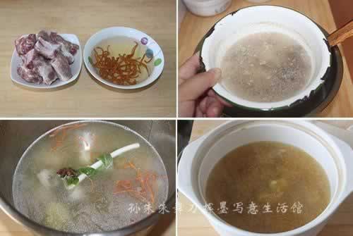 虫草排骨揪片子的做法