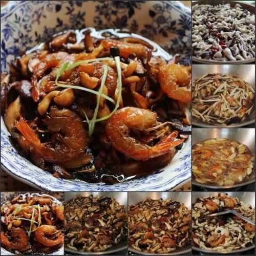 虾味油浸蘑菇的做法