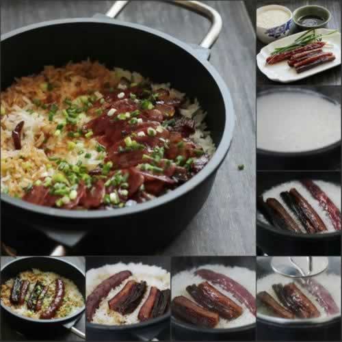 家常腊味煲仔饭的做法