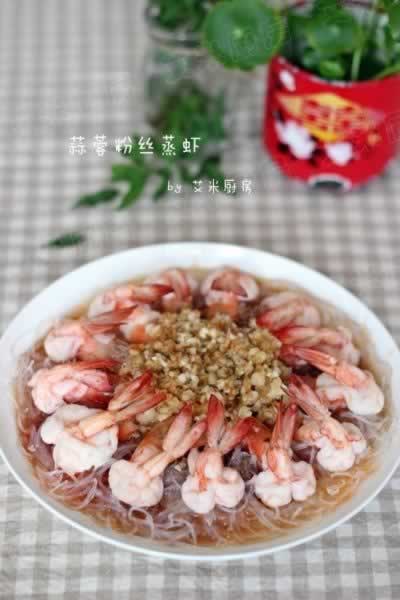 蒜蓉粉丝蒸虾的做法