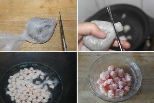 小米虾滑粥的做法
