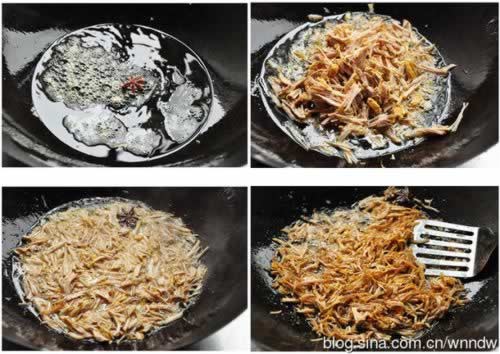 灯影猪肉丝的做法