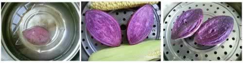 酒酿紫薯小丸子的做法