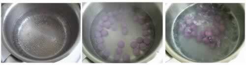 酒酿紫薯小丸子的做法