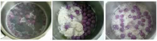 酒酿紫薯小丸子的做法