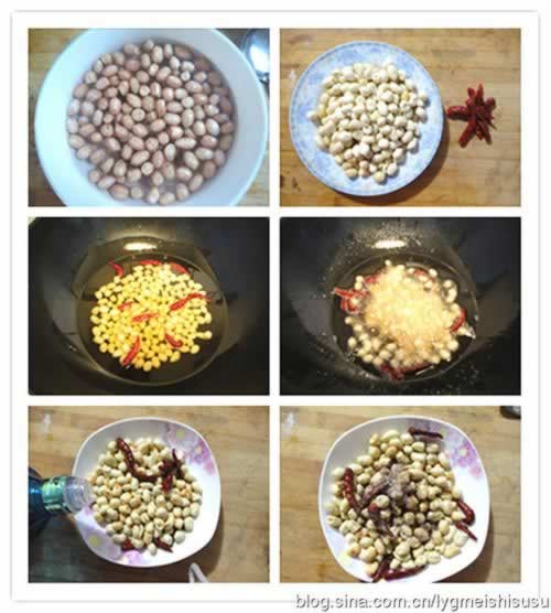 炸花生仁的做法