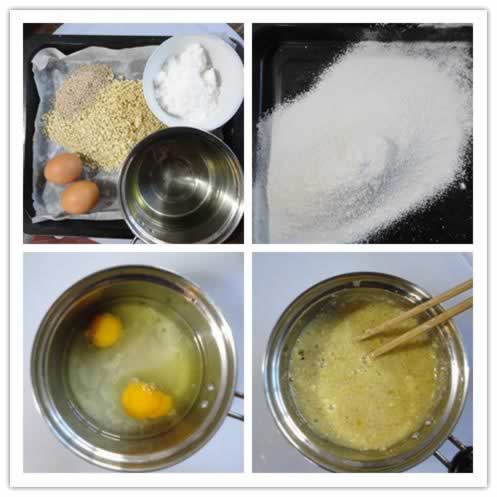 低糖豆渣芝麻饼干的做法